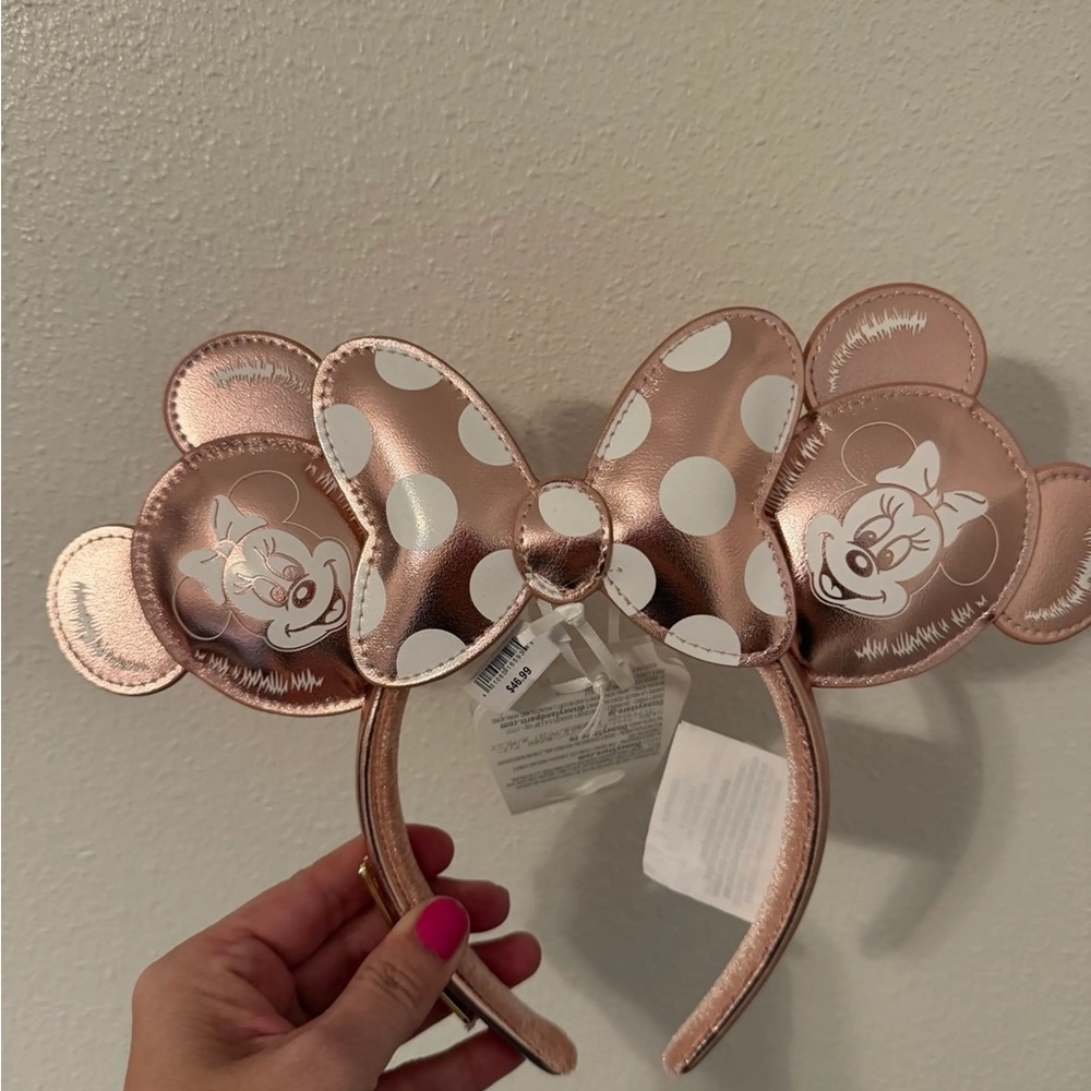 Disney Minnie Mouse Metallic Pink Headband